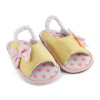 Loop and Butterfly Style Yellow Color Baby Sandal