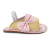 Loop and Butterfly Style Yellow Color Baby Sandal