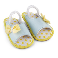 Loop Style Velcro Flats Baby Sandal in Blue Color