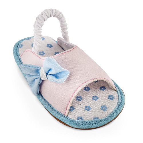 Loop Style Peach Color Baby Sandal