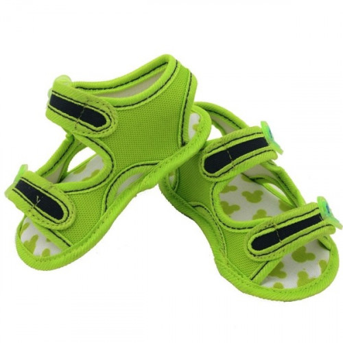 Cap Green Velcro Flat Baby Sandals For Baby Boys & Girls