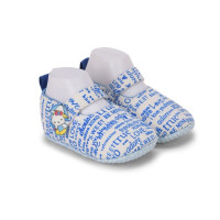 Newspaper Style Blue Color Shoes For Baby Boy and Girl