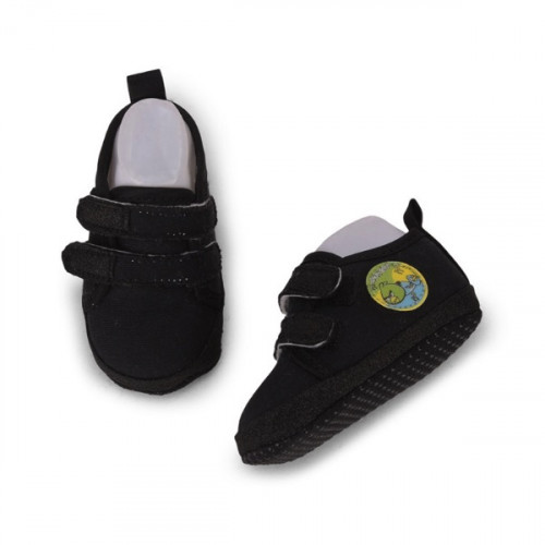 Rock Star Black Baby Shoes (3 to 12 months) For Girls and Boys
