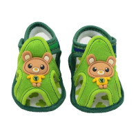 Teddy Bear Baby Sandal in Green Color