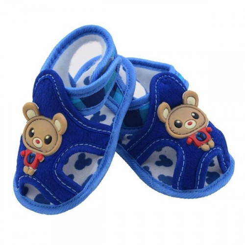 Teddy Bear Blue Color Baby Sandal