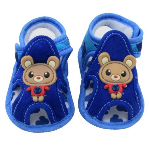 Teddy Bear Blue Color Baby Sandal