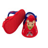 Teddy Bear Baby Sandal in Red Color 