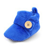 Velvet Soft Base Dark Blue Baby Booties
