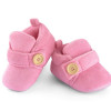 Velvet Soft Base Light Pink Baby Booties