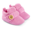 Velvet Soft Base Light Pink Baby Booties