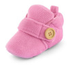 Velvet Soft Base Light Pink Baby Booties