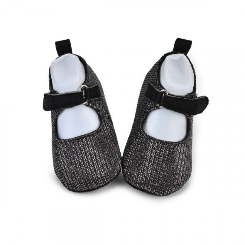 Super Star Black Baby Shoes For Girls and Boys