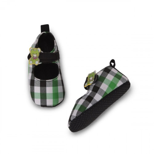 Check Green Baby shoes For Girls and Boys