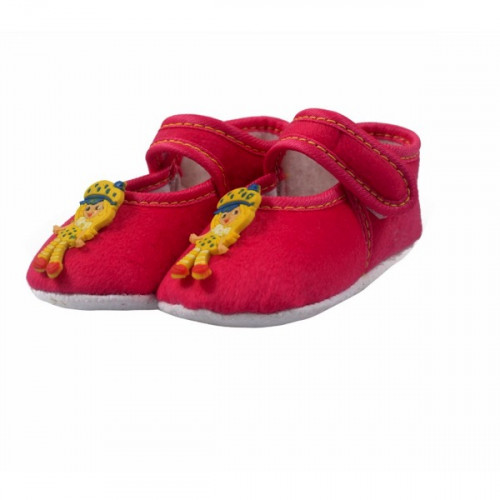 Doll Pink Textured Baby Shoes For Baby Girl