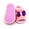 Bow Style Pink Color Velcro Flats baby sandal