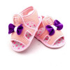 Bow Style Pink Color Velcro Flats baby sandal