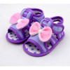 Bow Style Purple Color Velcro Flats baby sandal