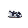 Light Blue Velcro Flats Baby Sandal in Bow Style