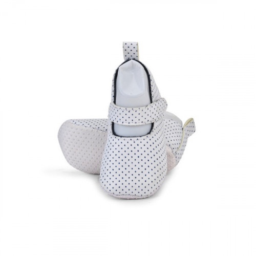 Dotted Textured White Color Baby Shoes For Girls and Boys