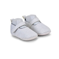 Dotted Textured White Color Baby Shoes For Girls and Boys