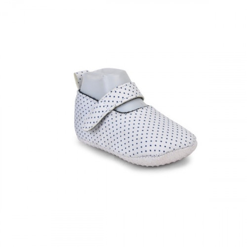 Dotted Textured White Color Baby Shoes For Girls and Boys