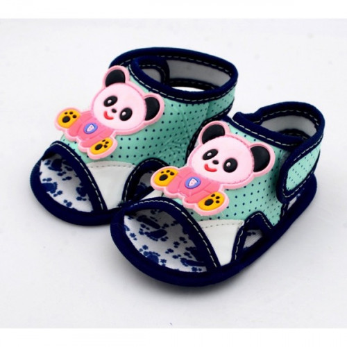 Panda Style Green Color Baby Sandal