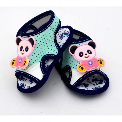 Panda Style Green Color Baby Sandal
