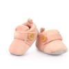 Velvet Soft Base Peach Baby Booties