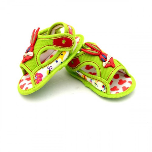 Rabbit Style Green Color Baby Sandal