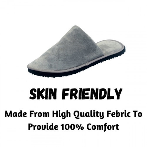Grey Winter Carpet Bedroom Slipper For Men and Women