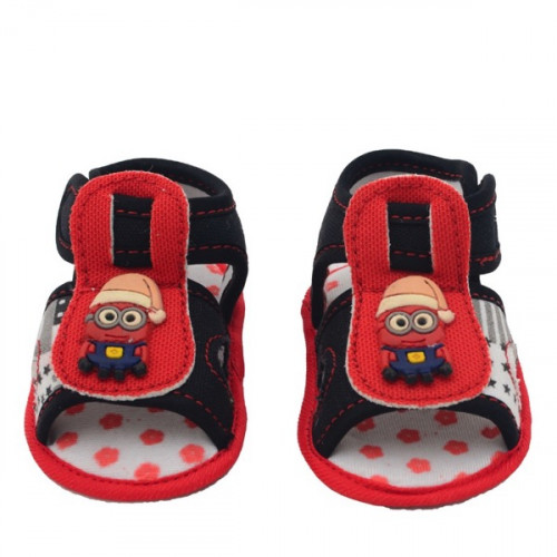Santa Style Baby Sandal in Red Color
