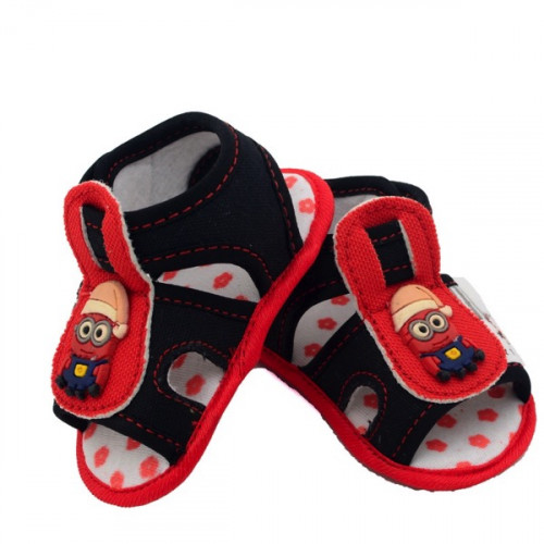 Santa Style Baby Sandal in Red Color