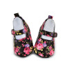 Flower Print Black Colour Baby Shoes For Boys and Girls
