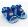 Deer Style Velcro Flats Baby Sandal in Blue Color