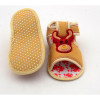 Velcro Flats Baby Sandal in Deer Style Brown Color