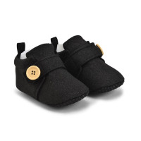 Premium Quality Glitter Black Baby Shoes For Boys