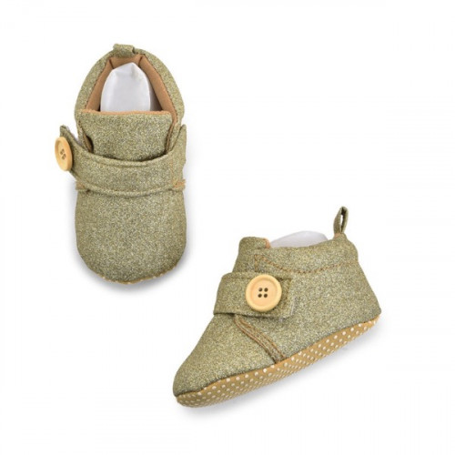 Premium Quality Glitter Golden Baby shoes For Boys