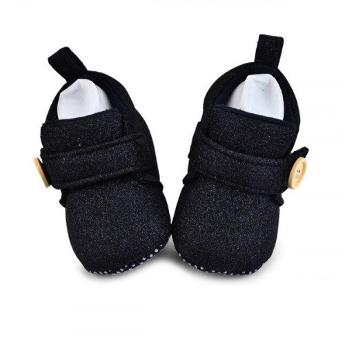 Premium Quality Glitter Navy Blue Baby Shoes For Boys