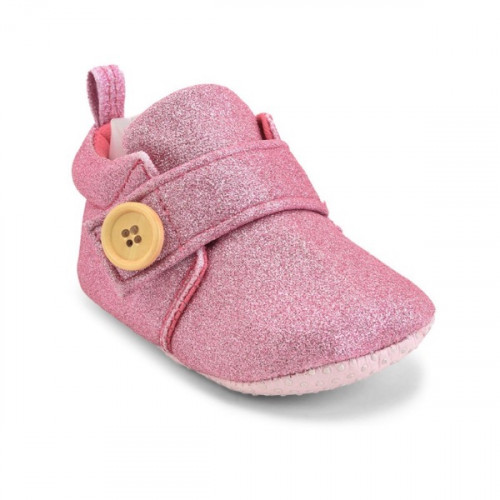 Premium Quality Glitter Pink Baby Booties For Boys