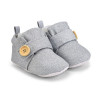 Premium Quality Glitter Silver Baby Booties For Boys