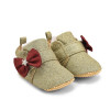 Premium Quality Glitter Golden Baby Booties For Girls