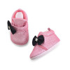 Premium Quality Glitter Pink Baby Booties For Girls