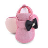Premium Quality Glitter Pink Baby Booties For Girls