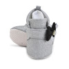 Premium Quality Glitter Silver Baby Booties For Girls