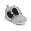 Premium Quality Glitter Silver Baby Booties For Girls