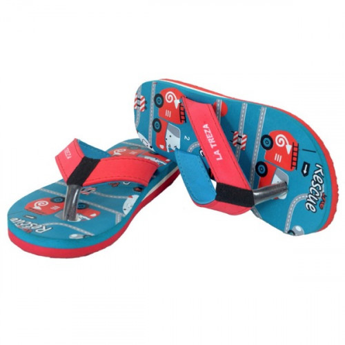 Car Character Blue Color Slipper Flip Flop For Boys & Girls