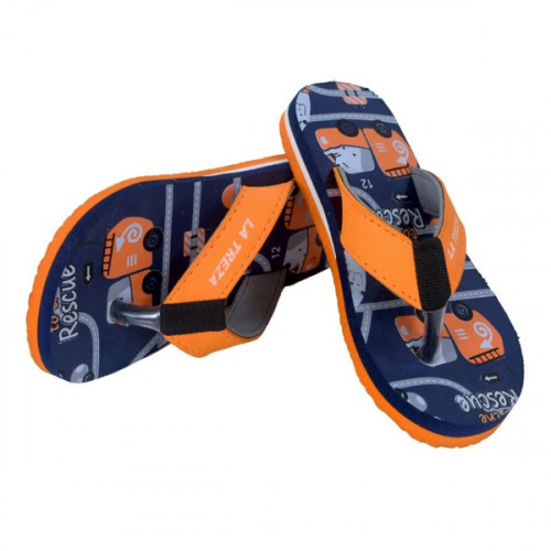 Car Character Navy Blue Color Slipper Flip Flop For Boys & Girls 