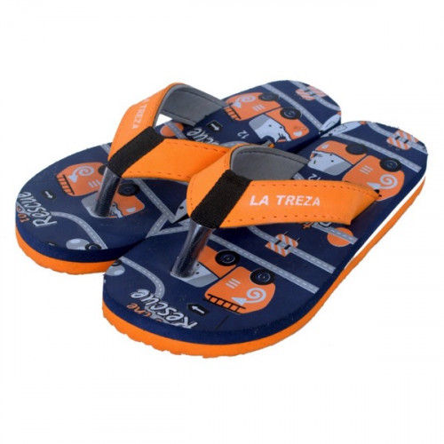 Car Character Navy Blue Color Slipper Flip Flop For Boys & Girls 