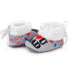 I Love My Dad Baby Booties Grey Color for Baby Boys and Baby Girl