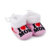 I Love My Mom Pink Color Baby Shoes For Boys And Girls